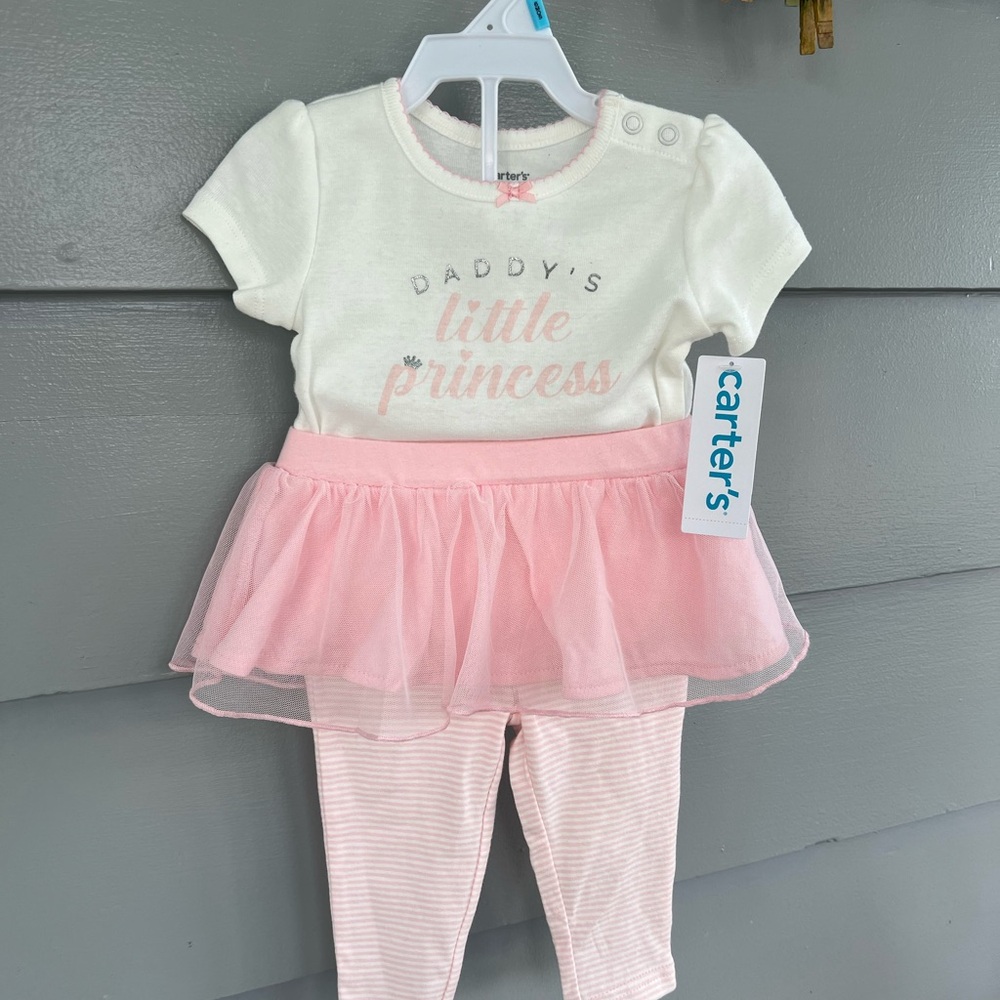 Carter's 2-piece - Daddy's princess-NEW